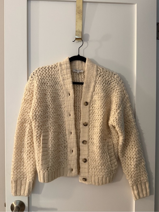 Madewell Sweaters - Madewell Chunky Knit Button-Front Cardigan Sweater